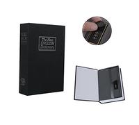 Secret Book Hidden Safe With Lock, Secret box Tikono Home Dictionary Diversion Book Safe with Combination Lock - Security Money Cash Jewelry Gun Stash PASSWORD (Black)