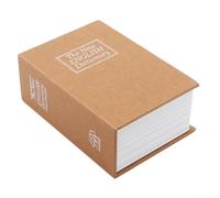 Secret Book Safe Box with Combination Lock, Discreet Storage for Jewellery, Compact Novelty Security Container for Home or Office, Cardboard Resin Metal Construction, 11.5 x 8 x 4.6 cm(yellow)