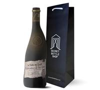 Secret Bottle Shop Chateauneuf-du-Pape Red Wine Gift - La Fiole French Red, Grenache Blend, 75 ottle & Bottle Gift Bag - Premium French Red Wine