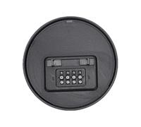 Secret Circular Storage Box, 4 Digit Combination Key Lock Box, Mountable Hidden Small Safe For Home Or Office With Combination Code
