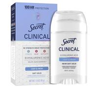 Secret Antiperspirant and Deodorant for Women, Clinical Strength Soft Solid, Light and Fresh, 1.6 Oz