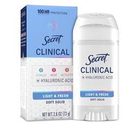 Secret Clinical Strength Smooth Solid Anti-Perspirant/Deodorant, Light and Fresh Scent, 2.6 oz