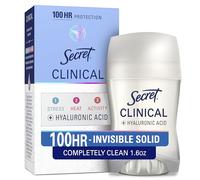 Secret Clinical Strength Antiperspirant and Deodorant for Women Invisible Solid, Completely Clean 1.6 oz (Packaging May Vary)