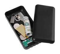 Secret Compartment Portable Storage Case - Power Bank Design Stash Box, Hidden Storage Organizer, Discreet Safety Security Container, Protect Valuables Cash Jewelry Keys Electronics with Home Travel A