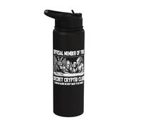 Secret Cryptid Club Funny Cryptozoology Paranormal Stainless Steel Insulated Water Bottle
