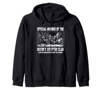 Secret Cryptid Club Funny Cryptozoology Paranormal Zip Hoodie
