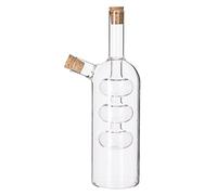 SECRET DE GOURMET Bottle for oil and vinegar - 2 in 1, made of glass, Ø 6 cm, height: 21 cm