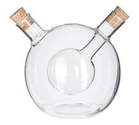 SECRET DE GOURMET Glass dispenser for oil and vinegar - 2 in 1, Ø 9 cm, height: 9 cm
