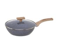 Secret de gourmet - Sauté Pan with Lid Diameter 24 cm Forged Aluminium Stone Look Nature Line for All Heat Sources