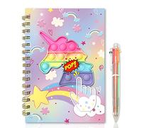 Secret Diary for Girls w/ Pen, Pop Fidget It Kids Notebook 21x14cm 160Page