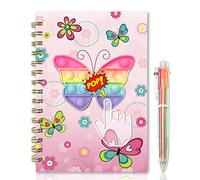 Secret Diary for Girls w/ Pen, Pop Fidget It Kids Notebook 21x14cm 160Page