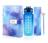 Secret Diary for Girls Water Bottle, Gifts for Girls 8 9 10 11 12 13 Year Old, Diary with Lock for Girls Teenage Journal Notebook Pen Set, Back to School Birthday Gifts Presents for Girls Age 7-14