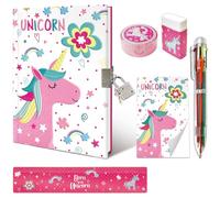 Secret Diary with Lock, 6pc Teenage Stationary for Girls Birthday Presents