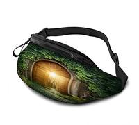 Secret Door Casual Waist Bag for Men Woman Vintage Mysterious Entrance to New Life Light Tunnel Green Leaves Durable Fanny Pack Enjoy Sport Hiking Running Cycling Outdoor