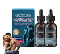 Secret Drops for Strong Men,Secret Happy Drops,Enhancing Sensitivity and Pleasure,Pleasurepeak Oral Drops,Men's Long Lasting Delay Stronger Spray,Promoting Improved Blood Flow (2 Pcs)