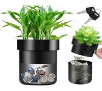 Secret flower pot with hidden compartment, diversion chest into a real flowerpot, an ingenious and discreet way to conceal your belongings.