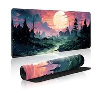 Secret Forest Large Gaming Mouse Pad,XL Mouse Pad Gaming 31.5 X 11.8 in Mouse Mat Desk Pad,Large Desk Mat Extended Keyboard Pad Mousepad with Non-Slip Base and Stitched Edge for Gaming Home Office
