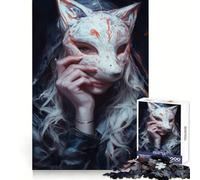 Secret Fox Girl 1000 Piece Jigsaw Puzzles for Teenagers Mind Challenge Toy Quiet Hobby Precise Cut Seasonal Gift (38x26cm)