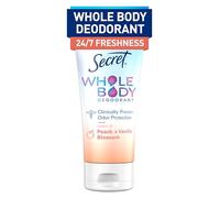 Secret Full Body Deodorant Cream for Women, Peach & Vanilla Flower Aroma Deodorant Deodorant No Aluminium 72 Hours Odour Protection 3.0 oz