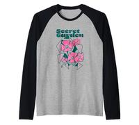 Secret Garden Club Vintage Floral Nature Enthusiasts Raglan Baseball Tee
