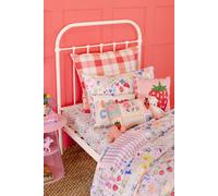'Secret Garden' Fitted Sheet Wee Blue Bell Pink Single