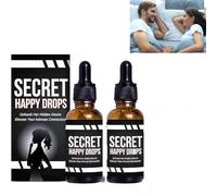 Secret Happy Drops, Pleasure Peak Secret Potion, Happy Hormones Drops for Women, Boost Energy Sensitivity, DesireFusion Passion Elixir, Promoting Improved Blood Flow (2pcs)