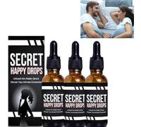 Secret Happy Drops, Pleasure Peak Secret Potion, Happy Hormones Drops for Women, Boost Energy Sensitivity, DesireFusion Passion Elixir, Promoting Improved Blood Flow (3pcs)