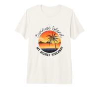 Secret Hideaway Curieuse Island Premium T-Shirt