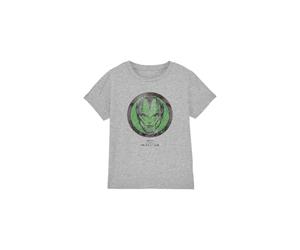 Secret Invasion Boys Badge Unisex Kids T-Shirt, Athletic Heather, 7-8 Years UK