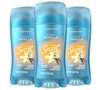 Secret Invisible Solid Antiperspirant and Deodorant, Vanilla Scent, 2.6 oz (3 Pack)