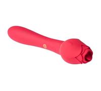 Secret Kisses Rosegasm Lingo Dual Vibe Vibrator Red 20.3 x 4 cm