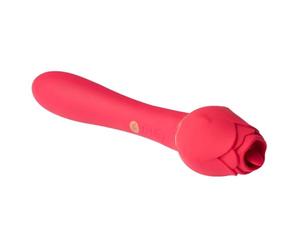 Secret Kisses Rosegasm Lingo Dual Vibe Vibrator Red 20.3 x 4 cm