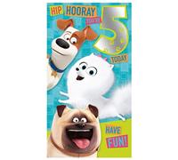 Secret Life of Pets 2 5th Birthday Card