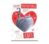 Secret Life Of Pets Valentine's Day Card, Happy Valentines Day! From the CAT!, Valentine Day Card from Fur Baby
