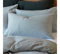 Secret Linen Store Billy Organic Brushed Cotton Set of 2 Pillowcases TEAL STANDARD