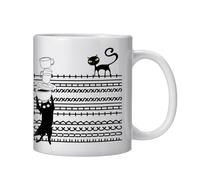 Secret Message Mug - Novelty Ceramic Drink Mug, Funny Surprise Glasses, Humor Gift | Smooth Supports Daily Drink Enjoyment, Colleagues, Ko