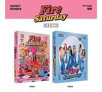 SECRET NUMBER FIRE SATURDAY 3rd Single Album. ( TYPE A / TYPE B ) RANDOM Ver. 1ea CD+1ea FOLDED POSTER(PRE-ORDER)+60p Photo Book+1ea Tazos+1ea Door sign+2ea Photo Card+1ea Photo Sticker
