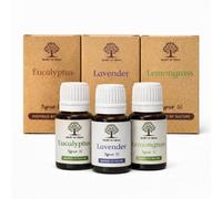 SECRET OF VEDAS Premium Diffuser Oil Set Lavender Lemongrass Eucalyptus 3 X 10Ml Home Fragrance
