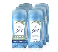 Secret Original Shower Fresh Scent Women's Invisible Solid Ph Balanced Antiperspirant & Deodorant 2.6 Oz (Pack of 6)
