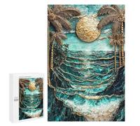 Secret Paradise Beach - Wooden Art Puzzle, 1000 PCS, Festive Gift for Adults; for Shared Table Time