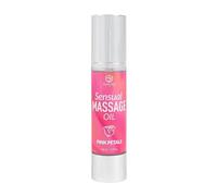 SECRET PLAY - Erotic Massage Oil with Subtle and Gliding Texture | Moisturizing for Skin and Aromatic | Perfect for Sensual Massages | Pink Petals Scent | 50 ml
