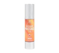 SECRET PLAY Erotic Massage Oil with Subtle, Slippery Texture | Skin Moisturizing & Aromatic | Perfect for Sensual Massages | Peach Scent | 50ml