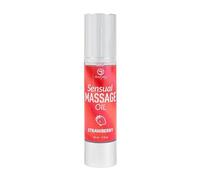 SECRET PLAY Erotic Massage Oil with Subtle, Slippery Texture | Skin Moisturizing & Aromatic | Perfect for Sensual Massages | Strawberry Fragrance | 50ml