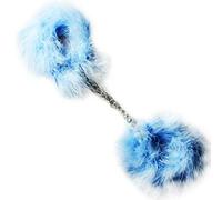 Secret Play S002 Marabu Feather Handcuffs, Blue (Celeste), 58 gr