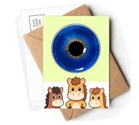 Secret Profound Pupil Eyes Postcards Envelopes Cards Mailing Year Horse