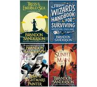 Secret Projects Series Collection 4 Books Set By Brandon Sanderson (Tress of the Emerald Sea, Frugal Wizard’s Handbook for Surviving Medieval England, Yumi and the Nightmare Painter & Sunlit Man)