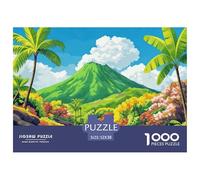 Secret Realm of Volcano Valley Jigsaw Puzzles for Adults Interesting Puzzles 1000 Pieces Impossible Puzzle Home Decoration Gifts 52x38cm/1000pcs