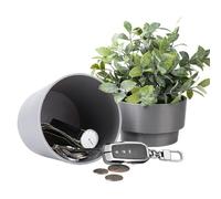 Secret Safe - Flower Pot Secret Containers, Planter Safe Box with False Bottom | for Garden Dorm Yard Front Door Entryway Desk Outdoor Indoor Money Keys