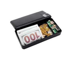 Secret Safe Power Bank, False Charger Distraction Safe - Theft-Proof Money Box for Valuables, Keys, Cards, Documents and Jewellery for Travel and Plane