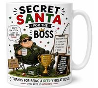 Secret Santa for The Boss Fishing Lover Appreciation Ceramic Cup Gift Mug